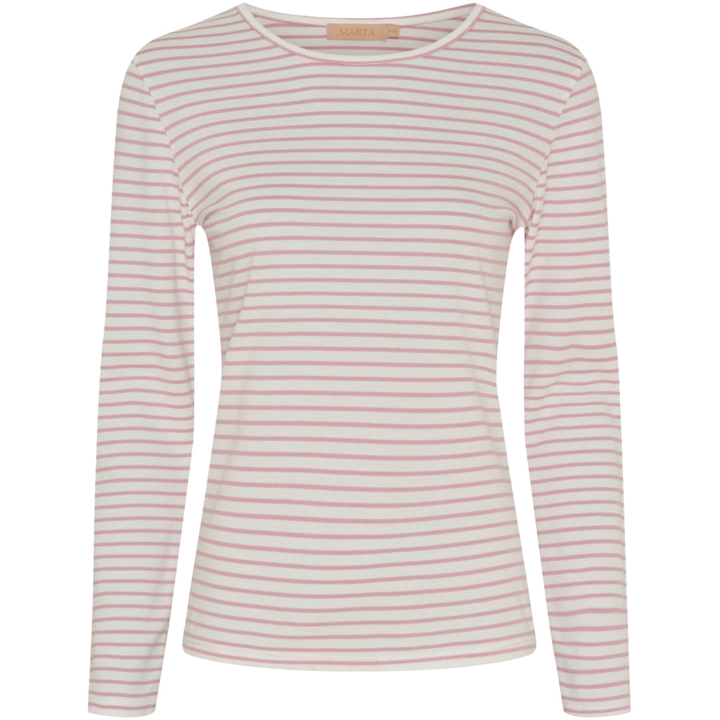 MARTA DU CHATEAU Marta Du Chateau teen t-shirt MdcNancy LS Tee Rose/white