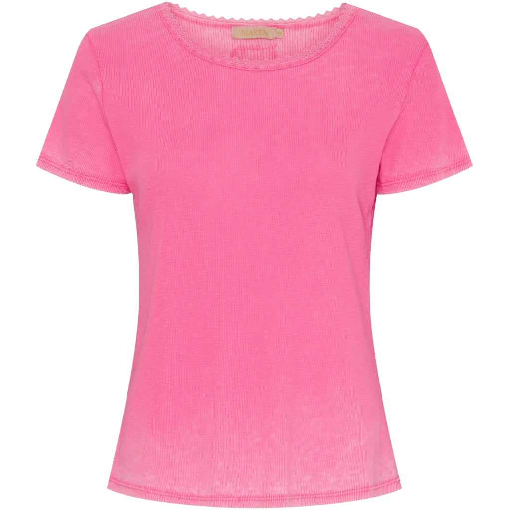 MARTA DU CHATEAU Marta Du Chateau dame t-shirt MdcRùna Restudsalg Pink