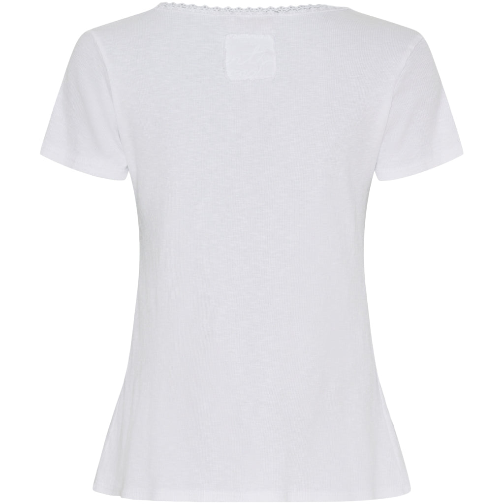 MARTA DU CHATEAU Marta Du Chateau dame t-shirt MdcRùna Restudsalg White