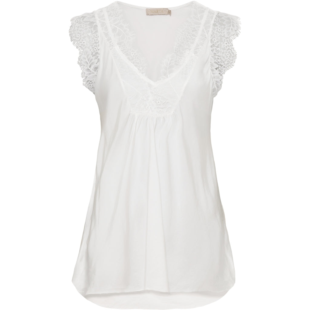 MARTA DU CHATEAU Marta Du Chateau dame top MdcFaune 8804 Restudsalg Offwhite
