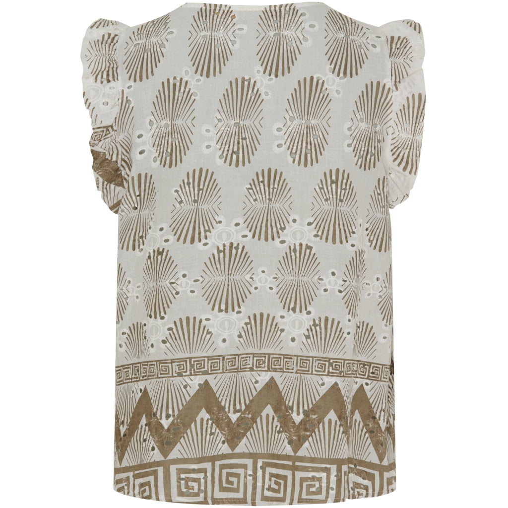 MARTA DU CHATEAU Marta Du Chateau dame top MdcJuliane Top White/Camello