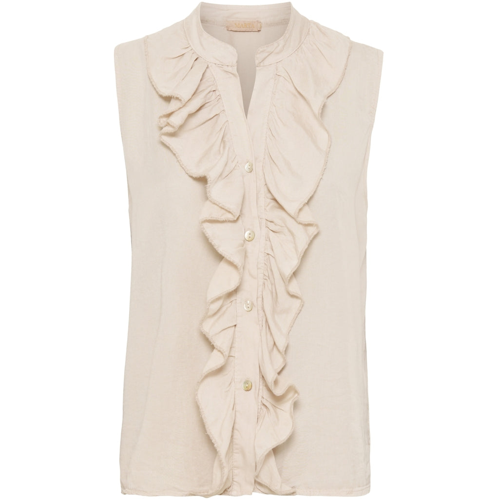 MARTA DU CHATEAU Marta Du Chateau dame top MdcNaya 81041 Restudsalg Beige3456