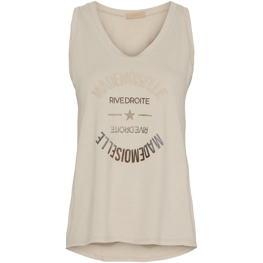 MARTA DU CHATEAU Marta Du Chateau dame top MdcOda Top Beige