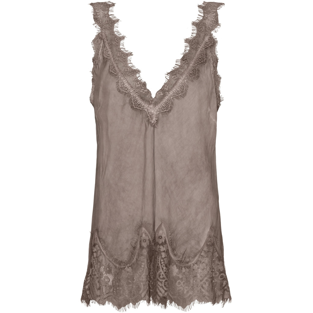 MARTA DU CHATEAU Marta Du Chateau dame top MdcSigrid 22355 Restudsalg Cold brown