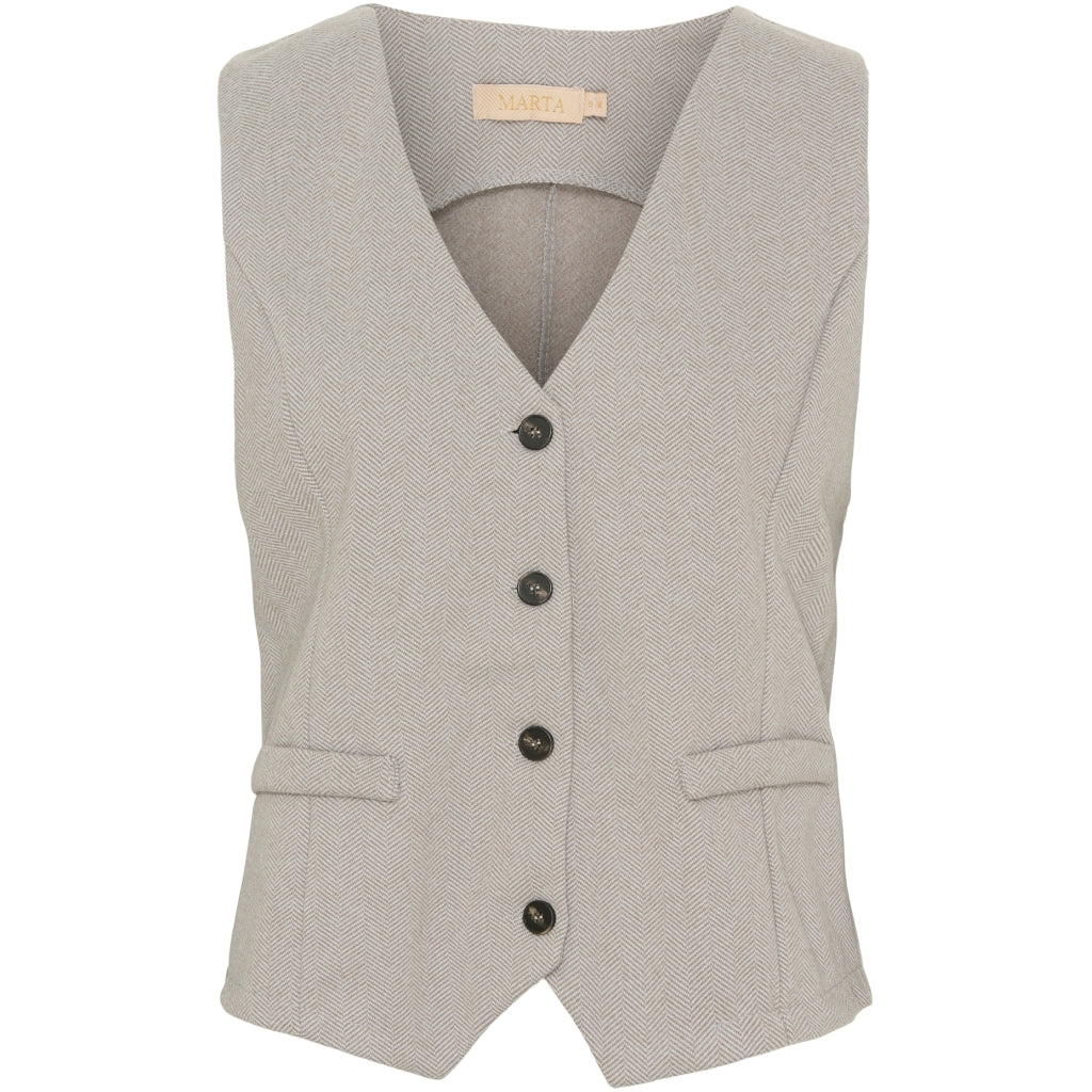 MARTA DU CHATEAU Marta Du Chateau dame vest 3913 Restudsalg Beige