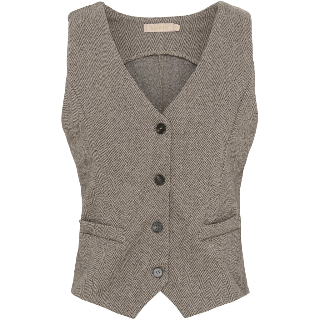 MARTA DU CHATEAU Marta Du Chateau dame vest 3913 Restudsalg Fango