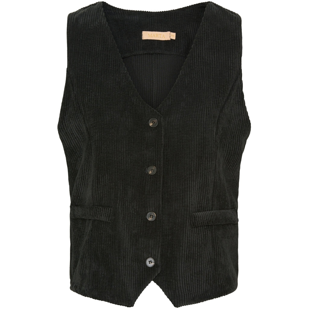MARTA DU CHATEAU Marta Du Chateau dame vest MdcAgatha 3913B Restudsalg Black