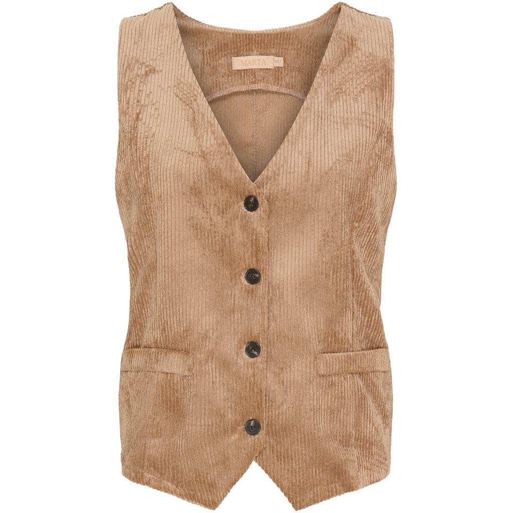 MARTA DU CHATEAU Marta Du Chateau dame vest MdcAgatha 3913B Restudsalg Camello