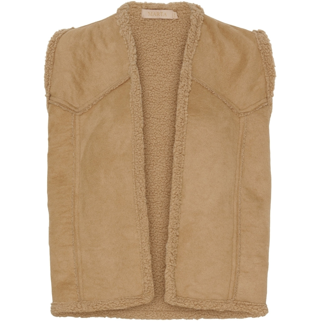 MARTA DU CHATEAU Marta Du Chateau dame vest MdcJohanne 85552 Restudsalg Dark Beige