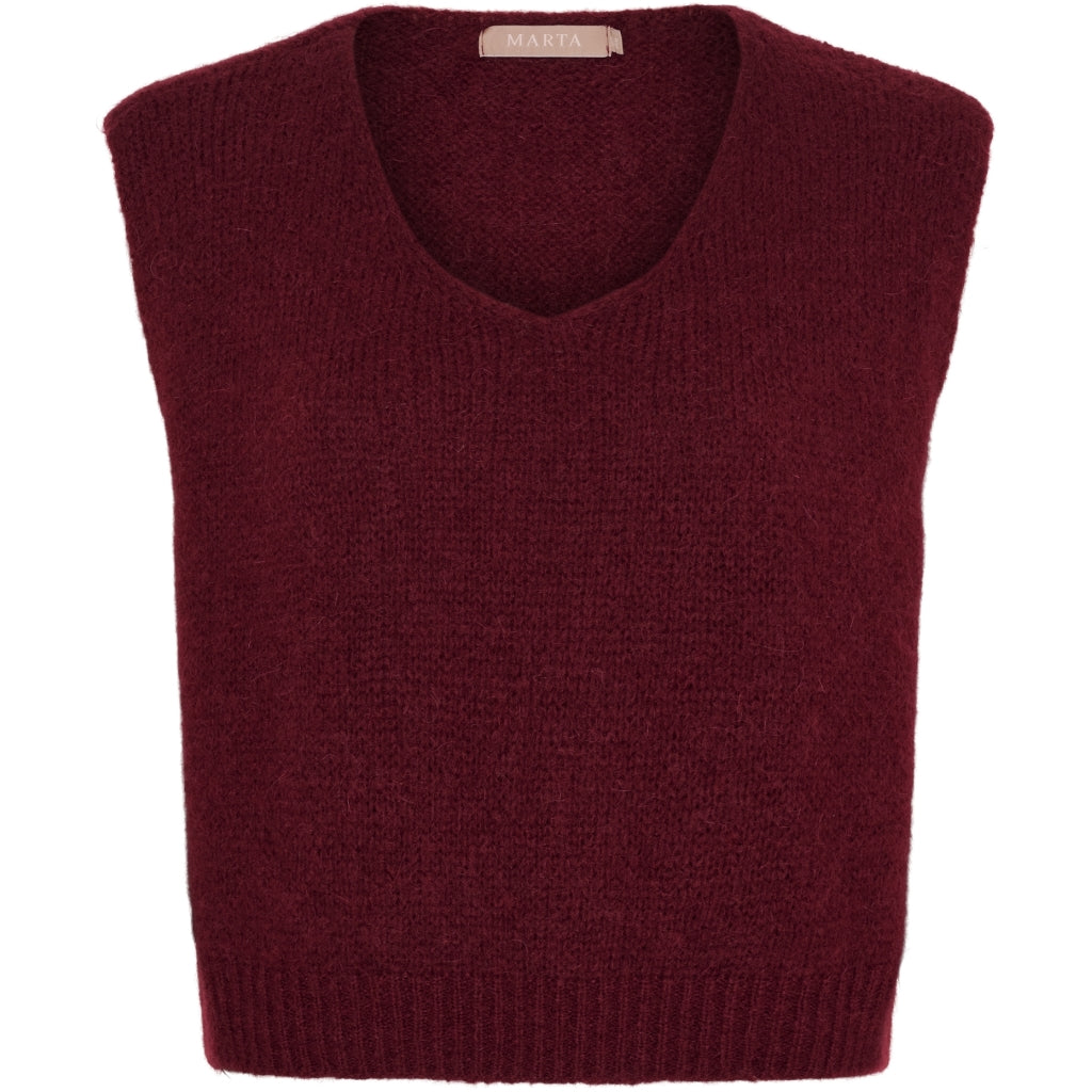 MARTA DU CHATEAU Marta Du Chateau dame vest MdcMarlene 5114 Vest Bordeaux