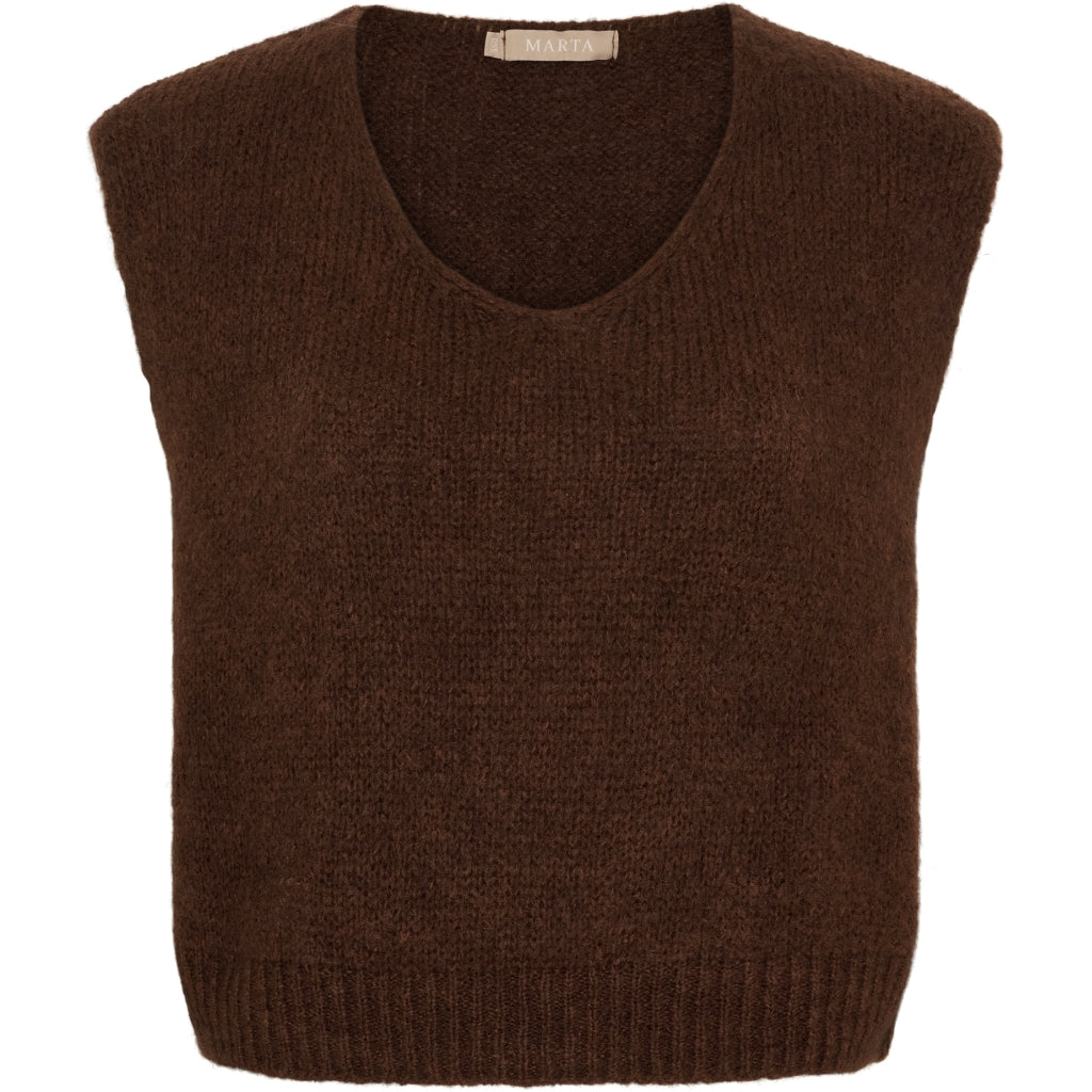 MARTA DU CHATEAU Marta Du Chateau dame vest MdcMarlene 5114 Vest Chocolate21525
