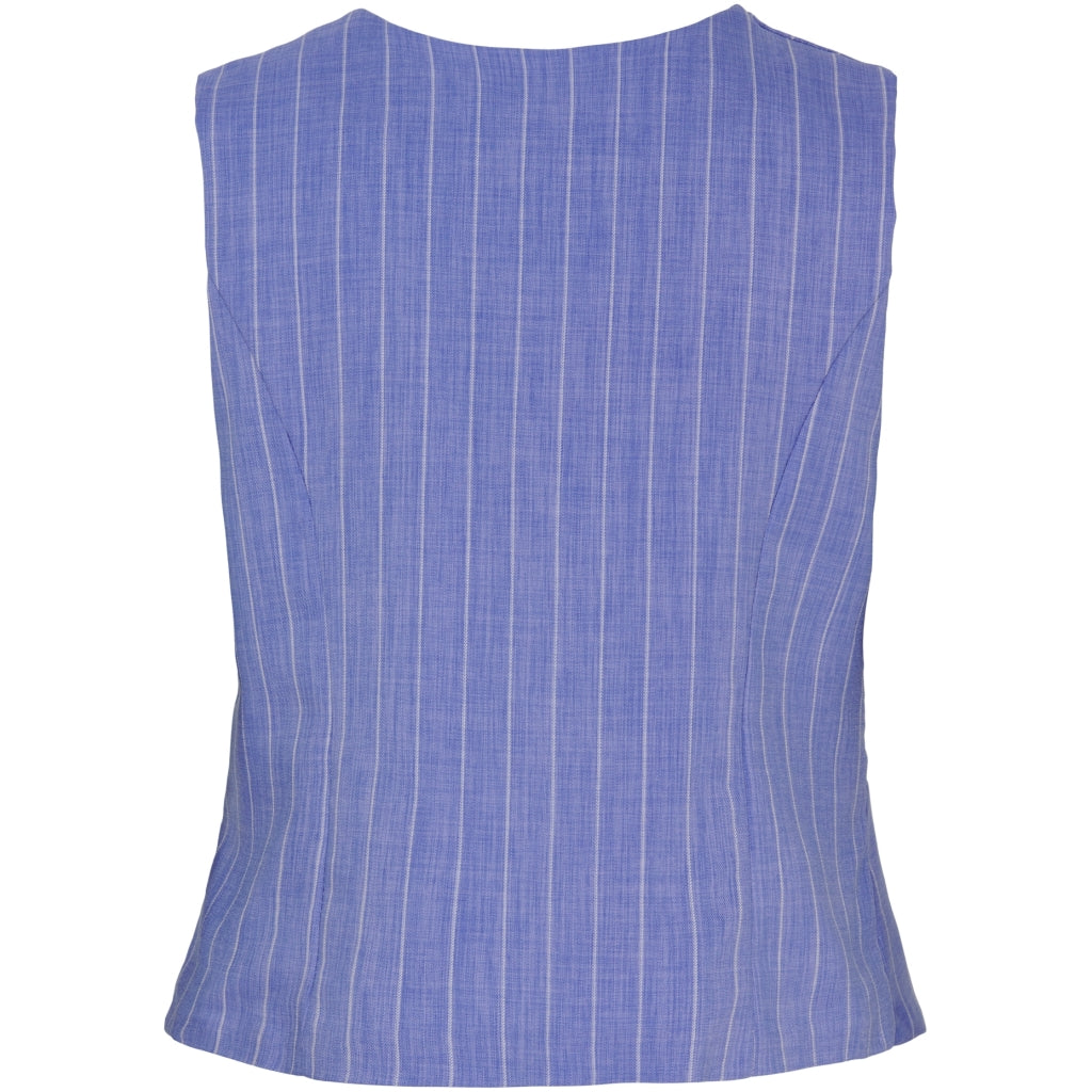 MARTA DU CHATEAU Marta Du Chateau dame vest MdcSolveig 81093-1 Restudsalg CelesteStripe3290