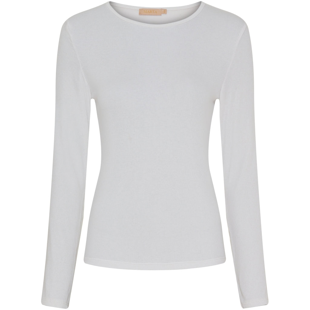 MARTA DU CHATEAU Marta Du Chateau langærmet t-shirt MdcIngrid 4906 LS Tee WhiteSS