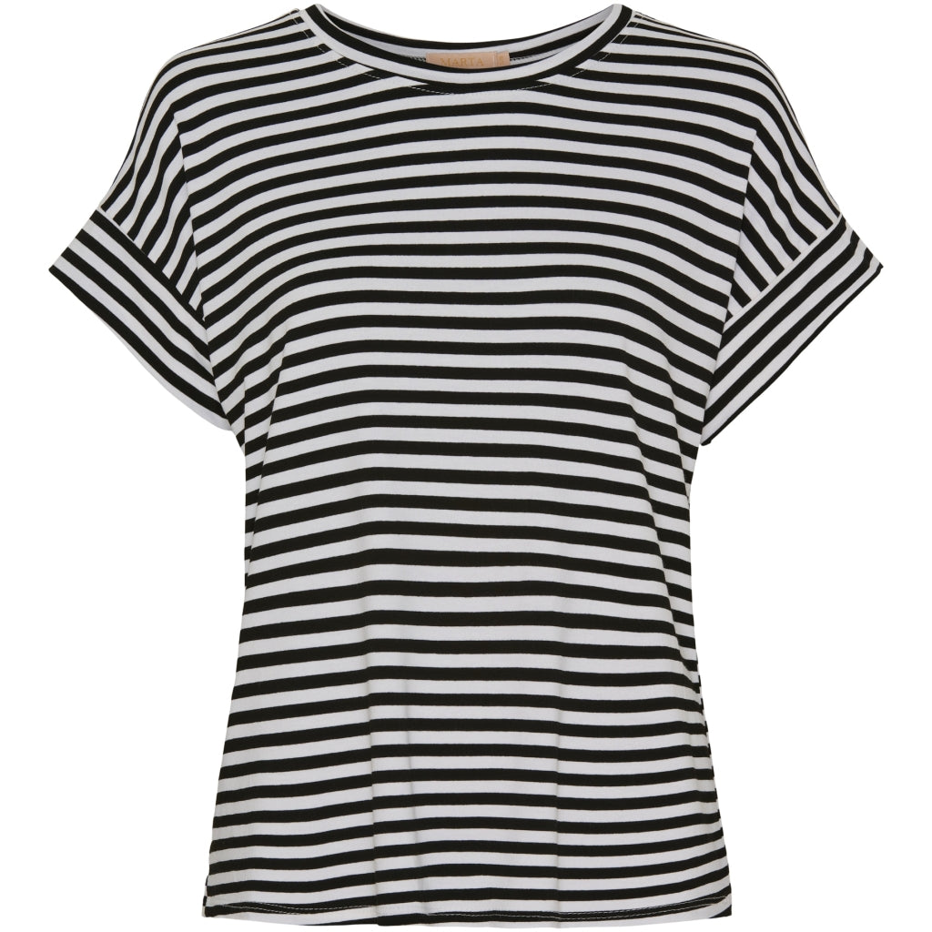 MARTA DU CHATEAU Marta Du Chateau t-shirt 85356 T-shirt White/Black Stripe