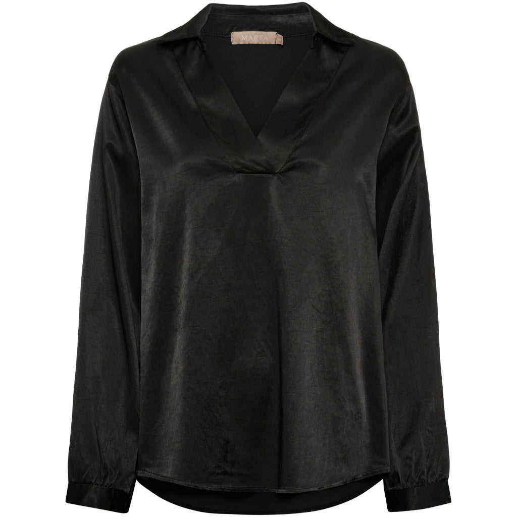 MARTA DU CHATEAU Marta du Chateau Dame Blouse MdcAmoria 26144 Blouse Black