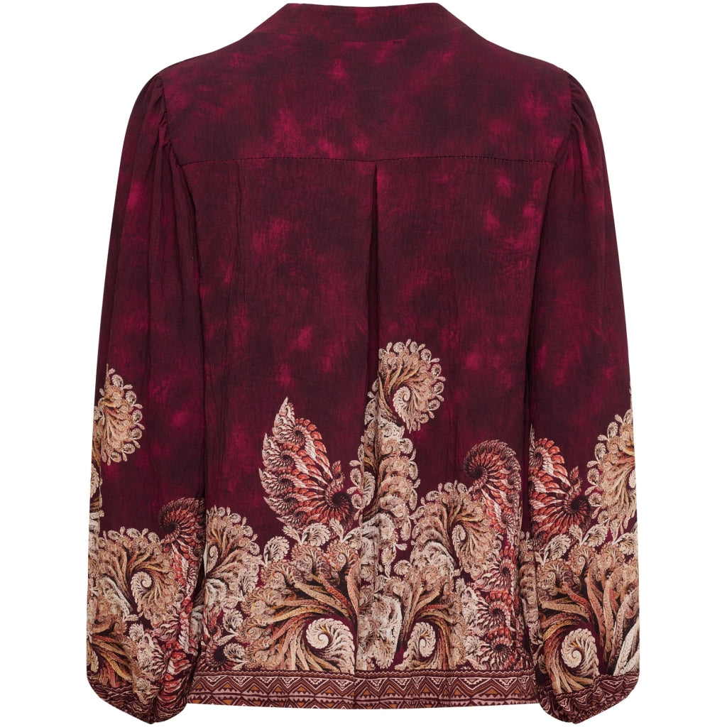 MARTA DU CHATEAU Marta du Chateau Dame Bluse MdcAnice 8940 Blouse Bordeaux