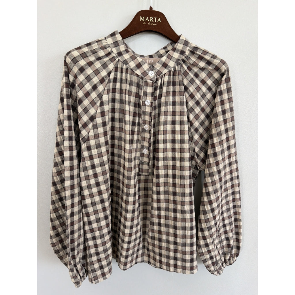 MARTA DU CHATEAU Marta du Chateau Dame Bluse MdcZephyr 8787 Blouse Brown6