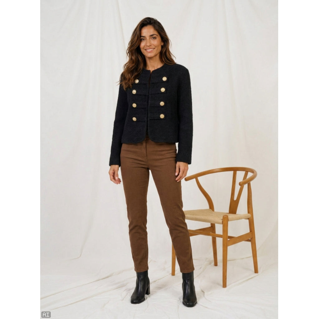 MARTA DU CHATEAU Marta du Chateau Dame Jakke MdcMarlowe 2618003 Jacket Black