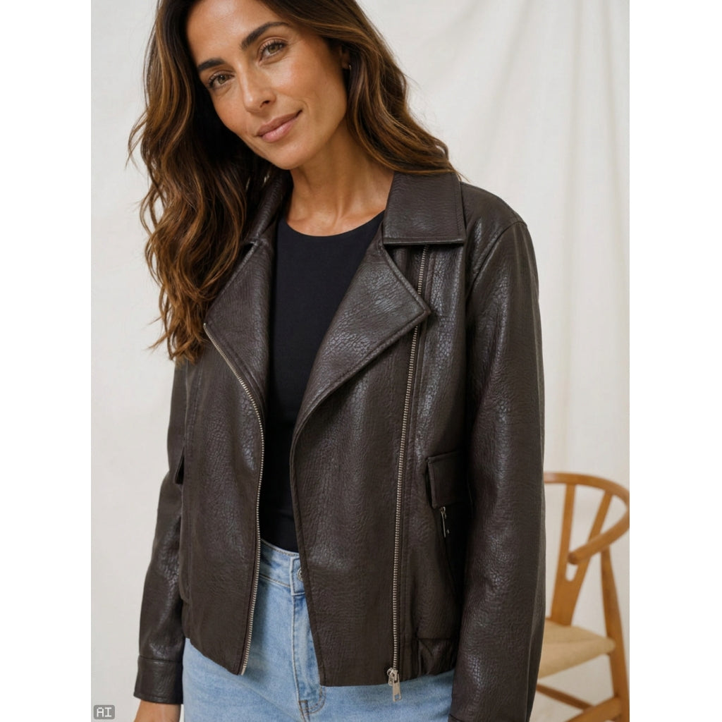 MARTA DU CHATEAU Marta du Chateau Dame Jakke MdcSedona 261833 Jacket Moro