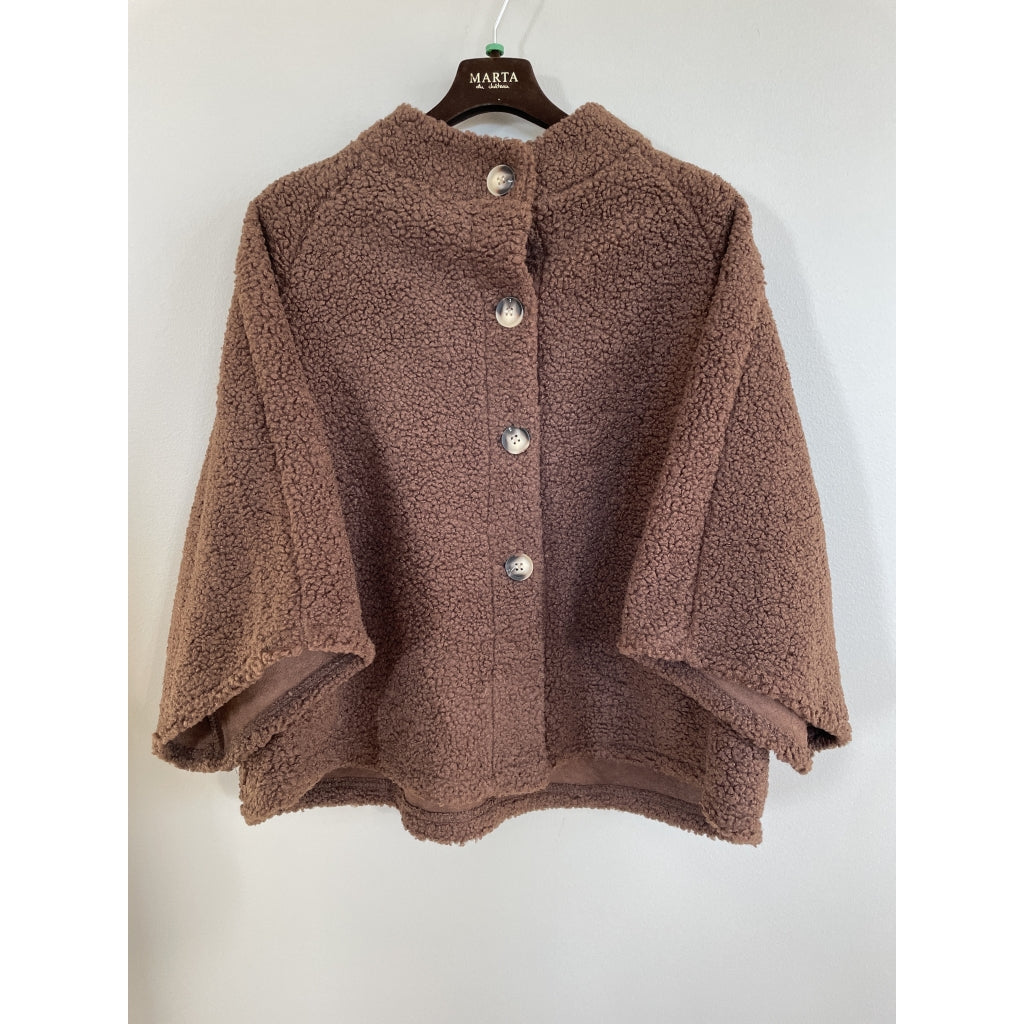 MARTA DU CHATEAU Marta du Chateau Dame Jakke MdcValencia 248370Teddy Jacket Marrone9