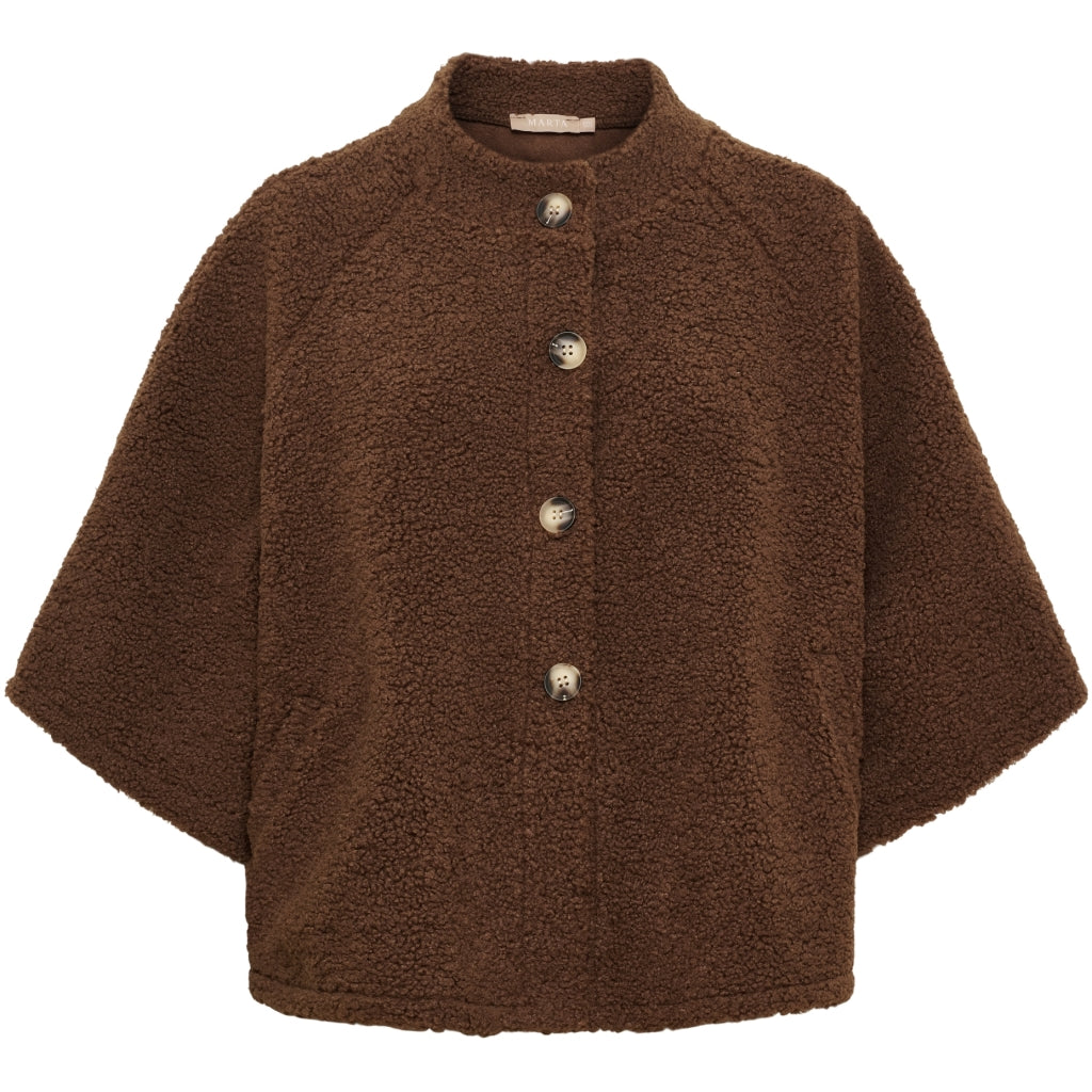 MARTA DU CHATEAU Marta du Chateau Dame Jakke MdcValencia 248370Teddy Jacket Marrone9