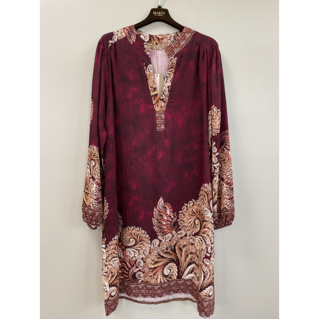 MARTA DU CHATEAU Marta du Chateau Dame Kjole MdcMelona 7474L Dress Bordeaux