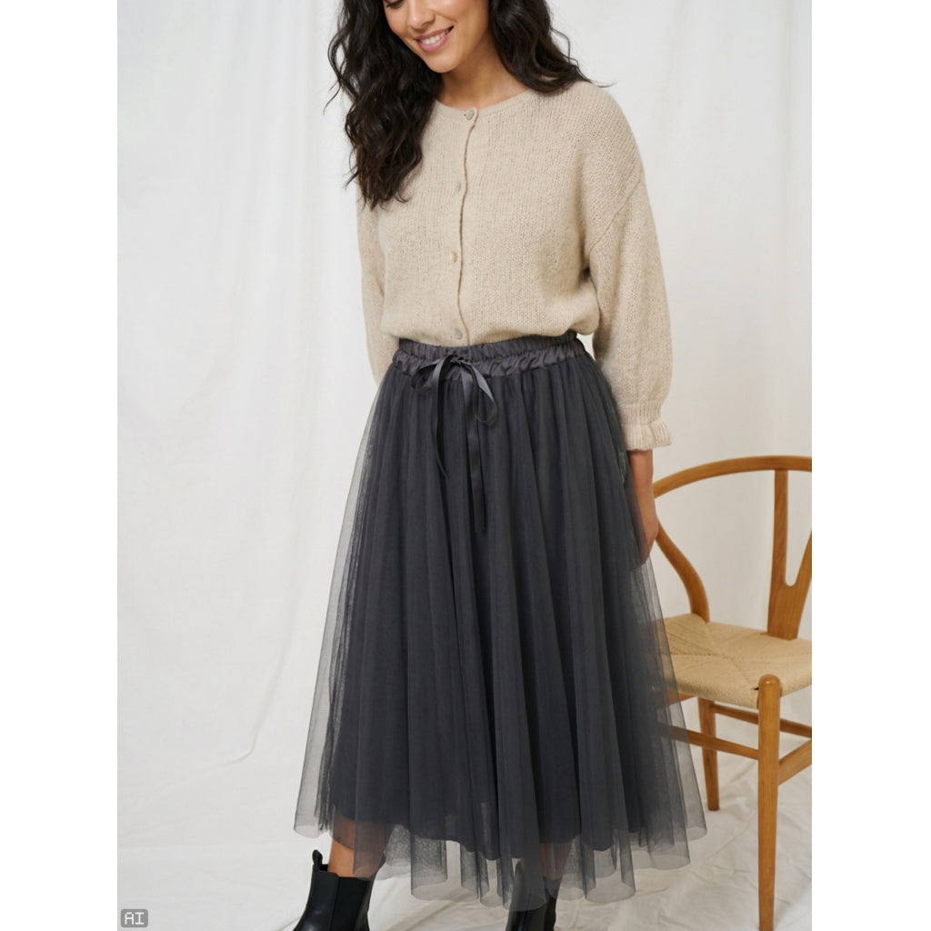 MARTA DU CHATEAU Marta du Chateau Dame Nederdel MdcPalmina 23028 Skirt Black