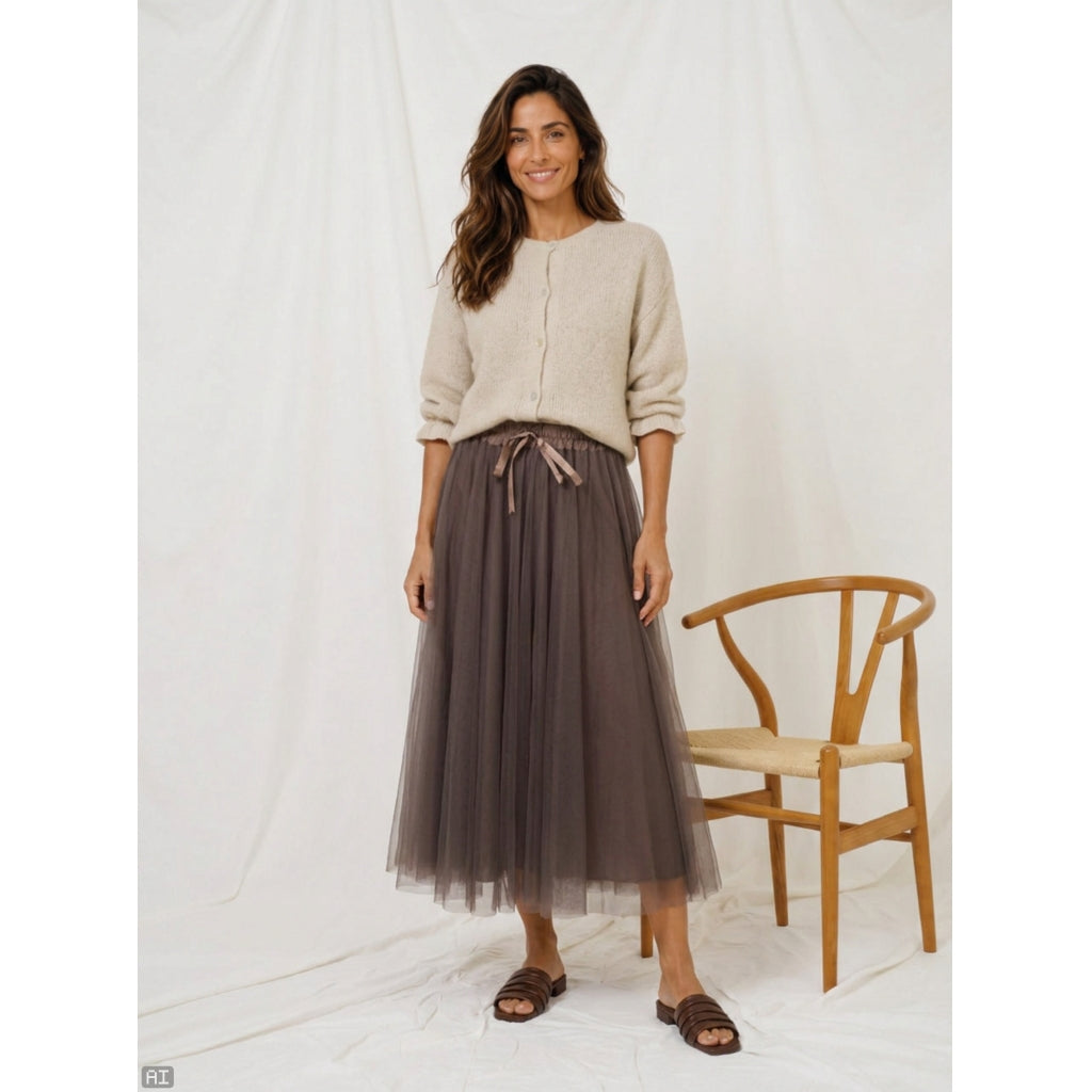 MARTA DU CHATEAU Marta du Chateau Dame Nederdel MdcPalmina 23028 Skirt Moro