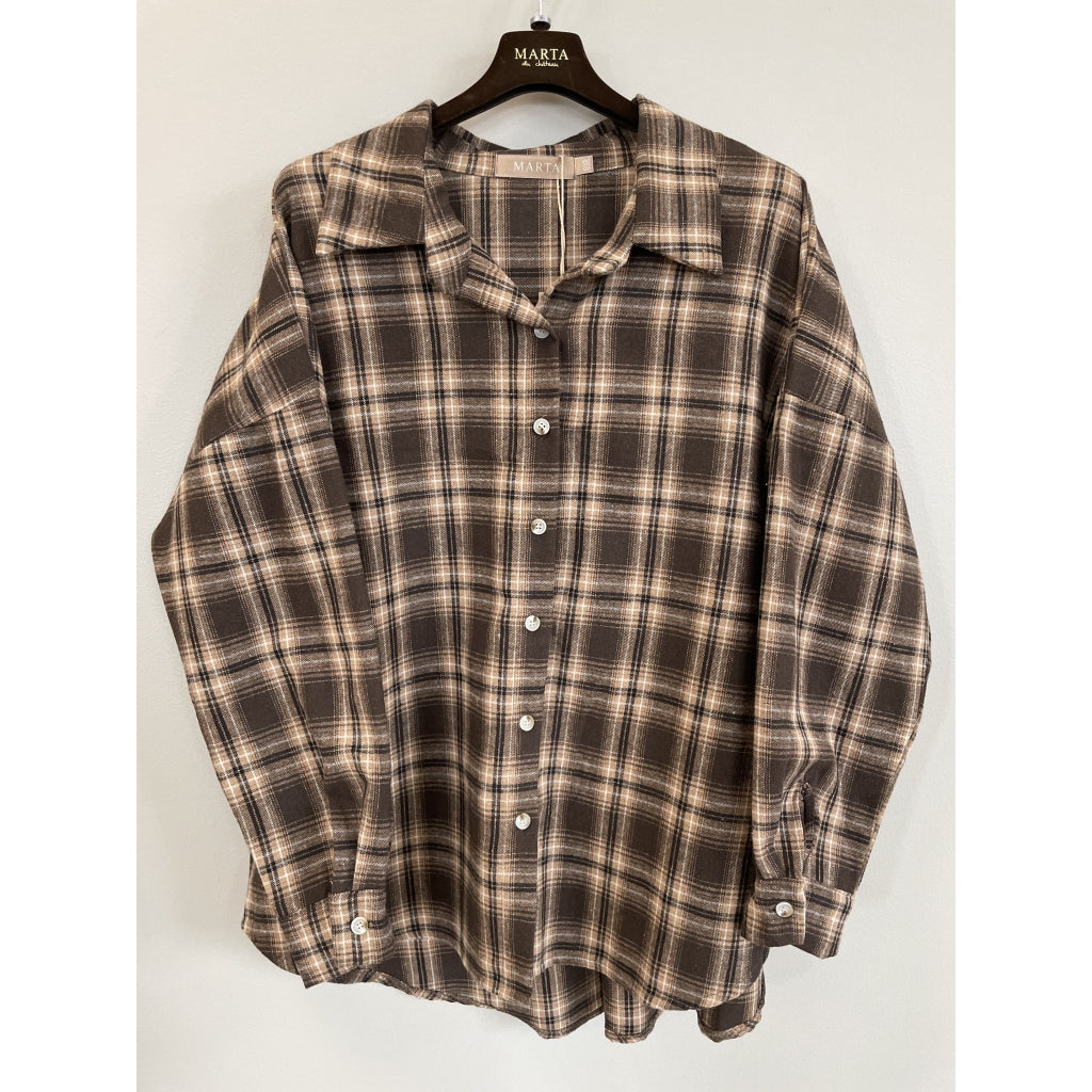 MARTA DU CHATEAU Marta du Chateau Dame Skjorte MdcCloud 92050 Shirt Brown