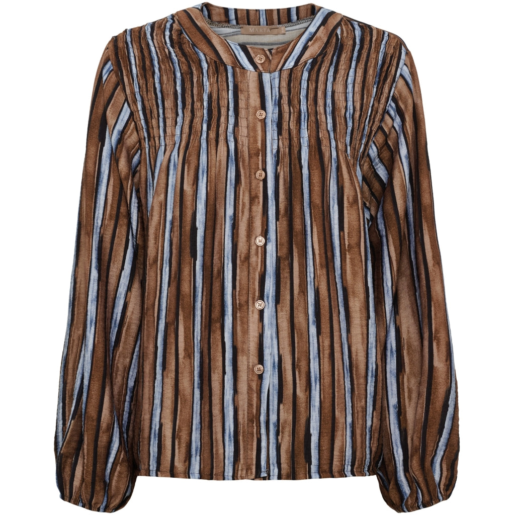 MARTA DU CHATEAU Marta du Chateau Dame Skjorte MdcMelora 8832V Shirt Marrone11221tpd