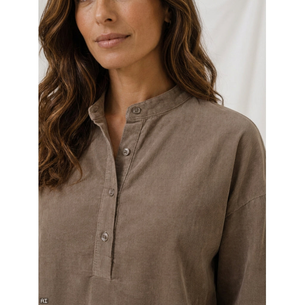 MARTA DU CHATEAU Marta du Chateau Dame Skjorte MdcNemesia 8909 Shirt Fango60