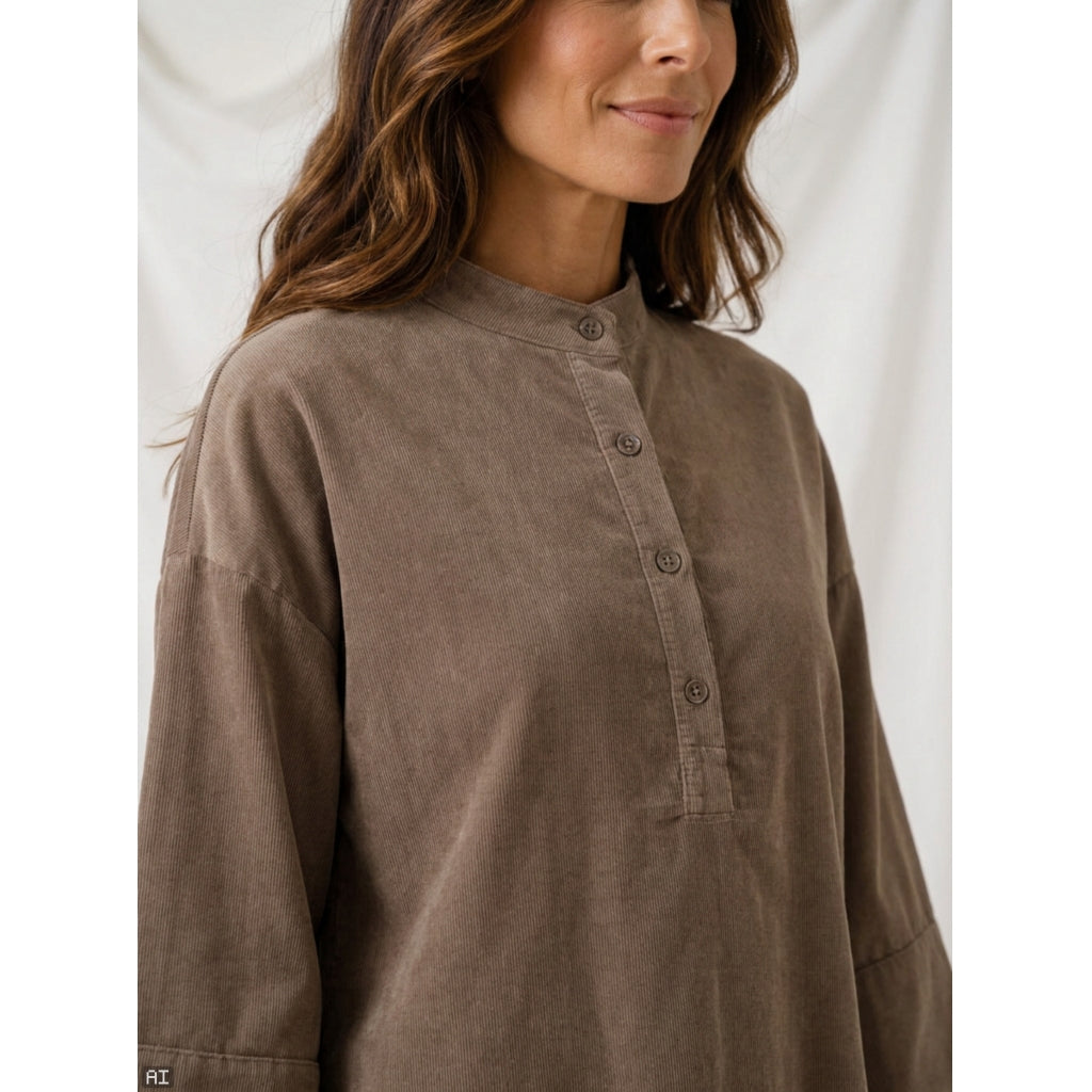 MARTA DU CHATEAU Marta du Chateau Dame Skjorte MdcNemesia 8909 Shirt Fango60