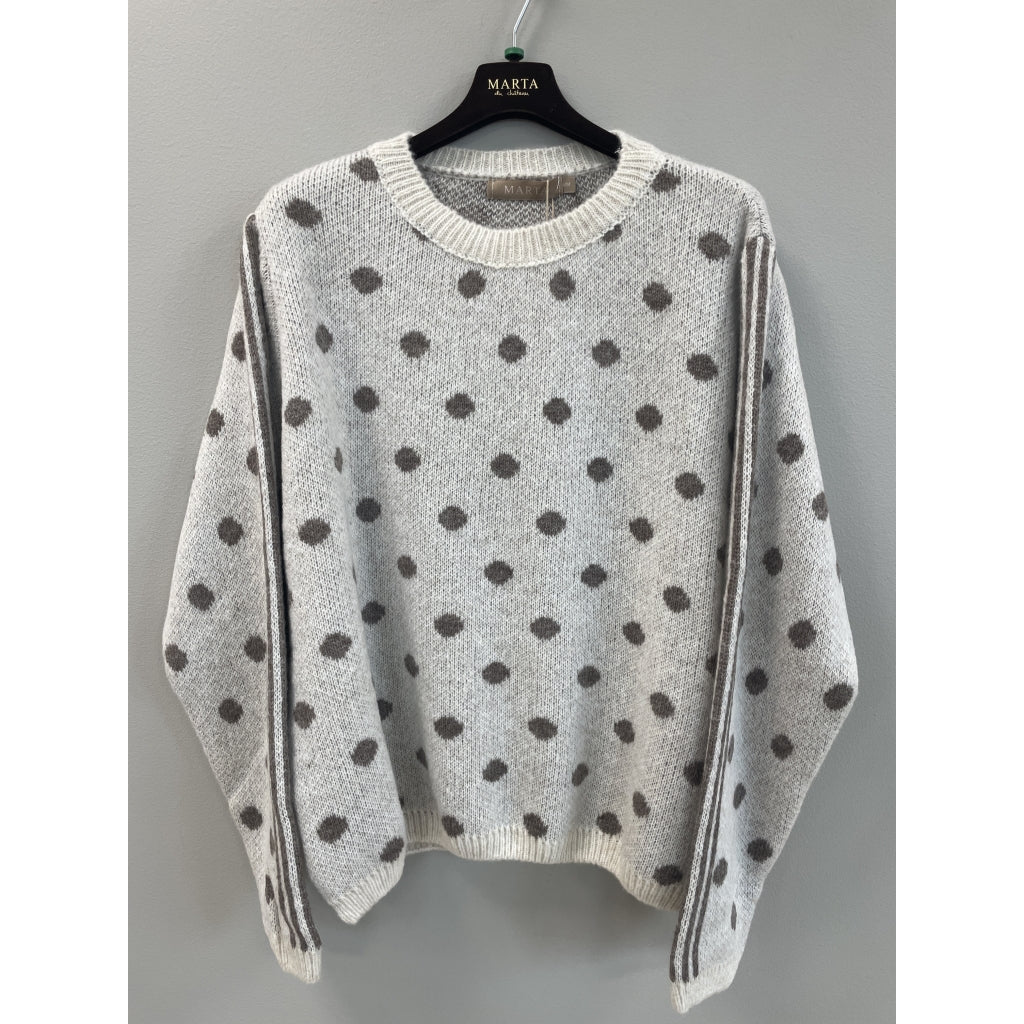 MARTA DU CHATEAU Marta du Chateau Dame Strik MdcBellora 9730 Knit Beige/Fango