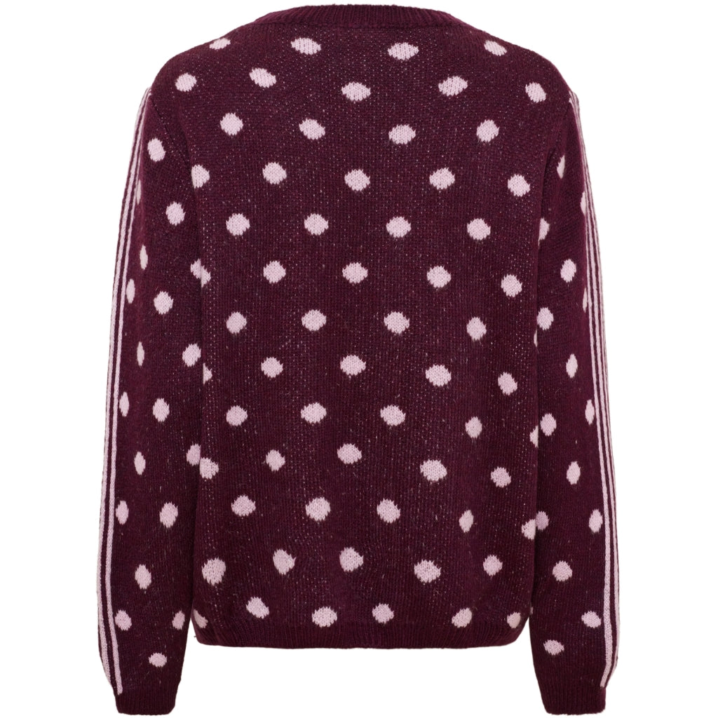 MARTA DU CHATEAU Marta du Chateau Dame Strik MdcBellora 9730 Knit Bordeaux/Rosa