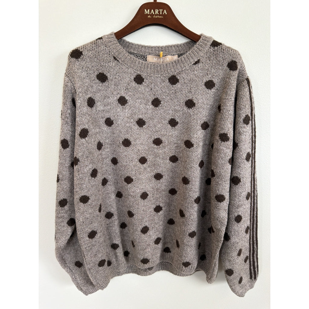 MARTA DU CHATEAU Marta du Chateau Dame Strik MdcBellora 9730 Knit Fango/Moro
