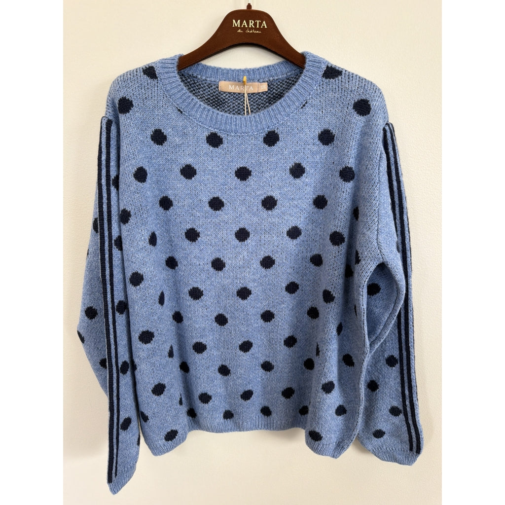 MARTA DU CHATEAU Marta du Chateau Dame Strik MdcBellora 9730 Knit Jeans/Navy