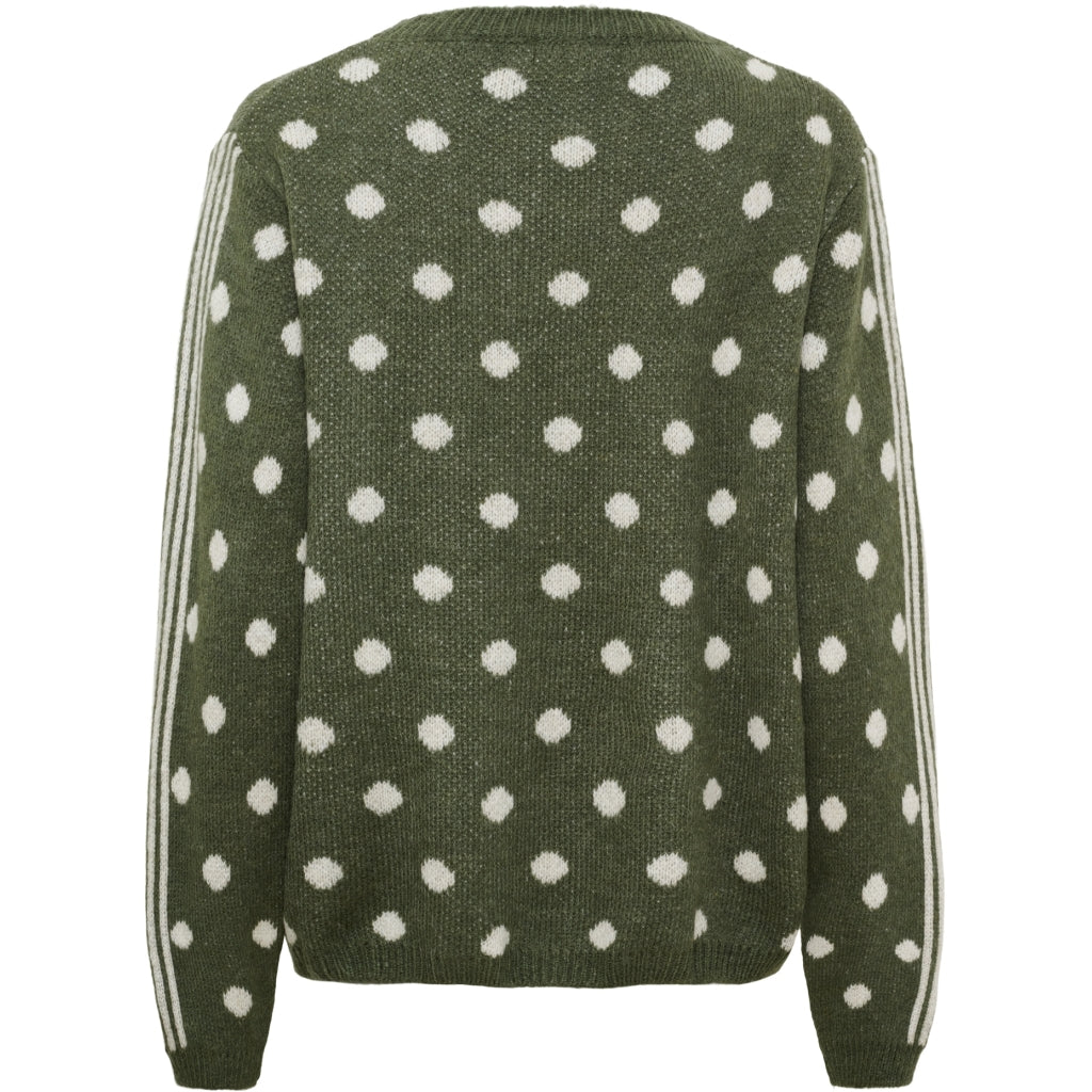 MARTA DU CHATEAU Marta du Chateau Dame Strik MdcBellora 9730 Knit Military/Beige