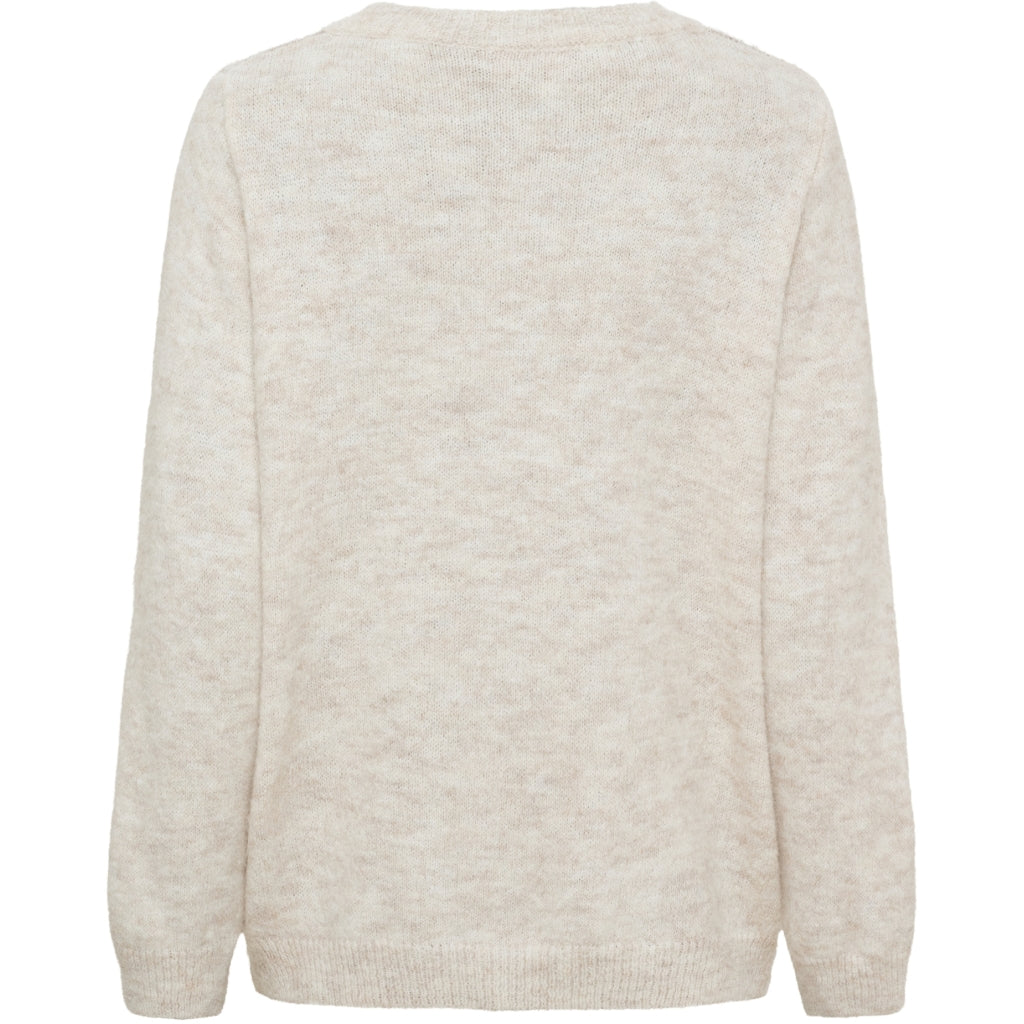 MARTA DU CHATEAU Marta du Chateau Dame Strik MdcNovara 9727 Knit Beige/Fango