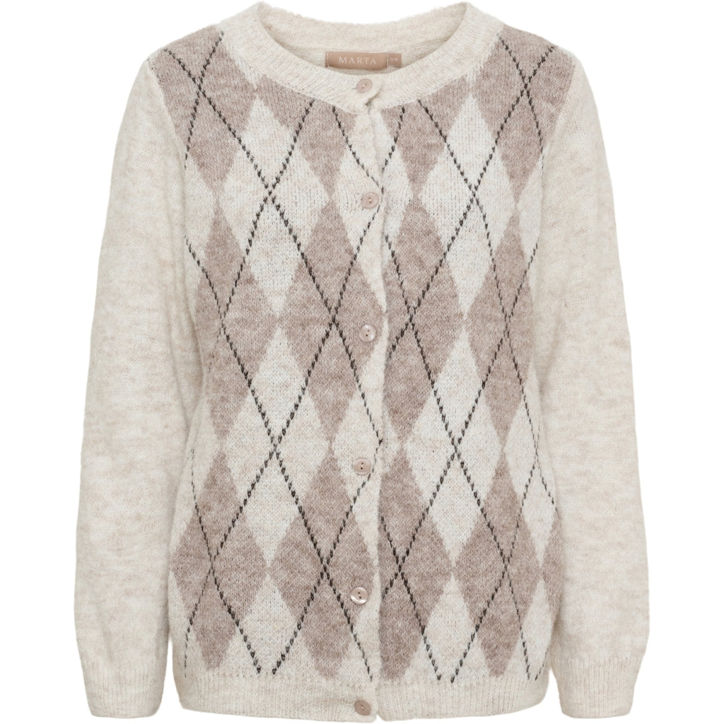 MARTA DU CHATEAU Marta du Chateau Dame Strik MdcNovara 9727 Knit Beige/Fango
