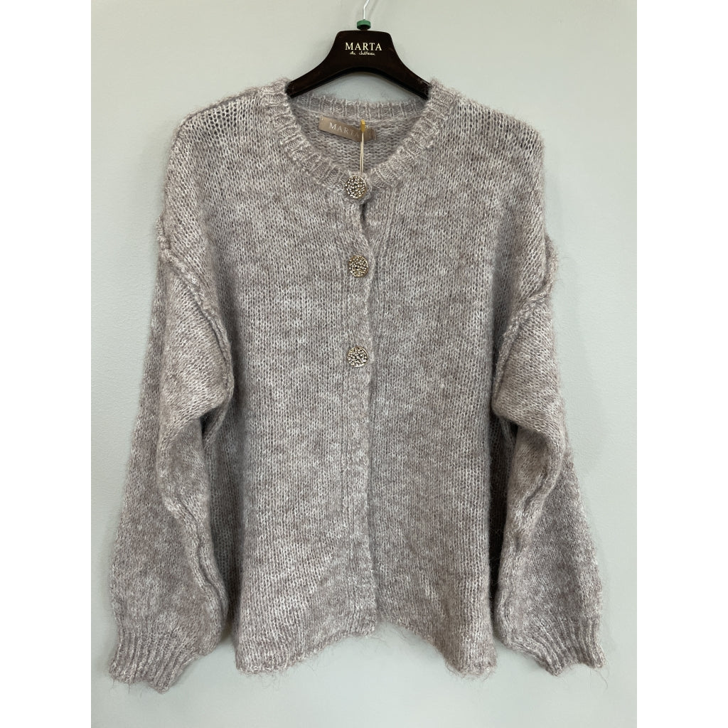 MARTA DU CHATEAU Marta du Chateau Dame Strik MdcNovella 9735 Knit Fango