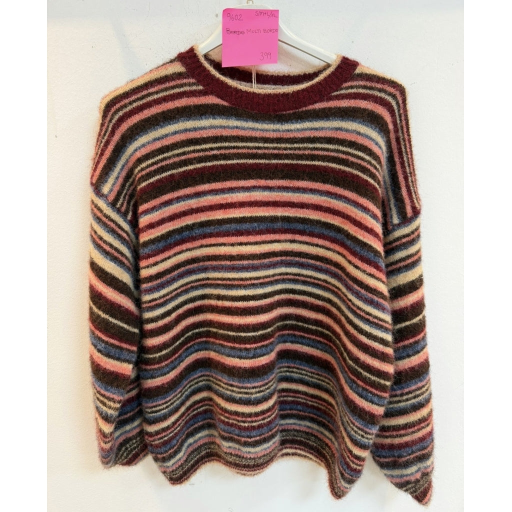 MARTA DU CHATEAU Marta du Chateau Dame Strik MdcReverie 9602 Knit Multi Bordeaux