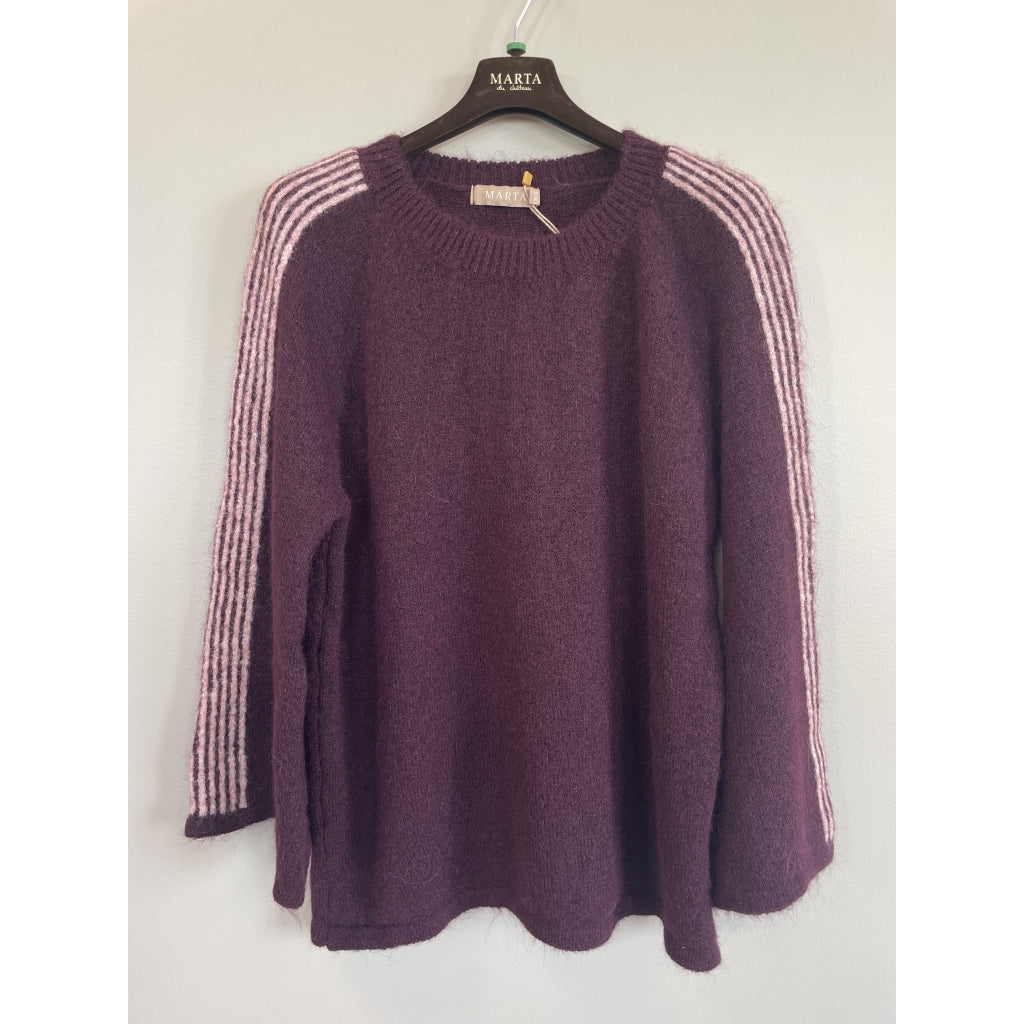 MARTA DU CHATEAU Marta du Chateau Dame Strik MdcVelora 8153- Knit Bordeaux039/Rose036