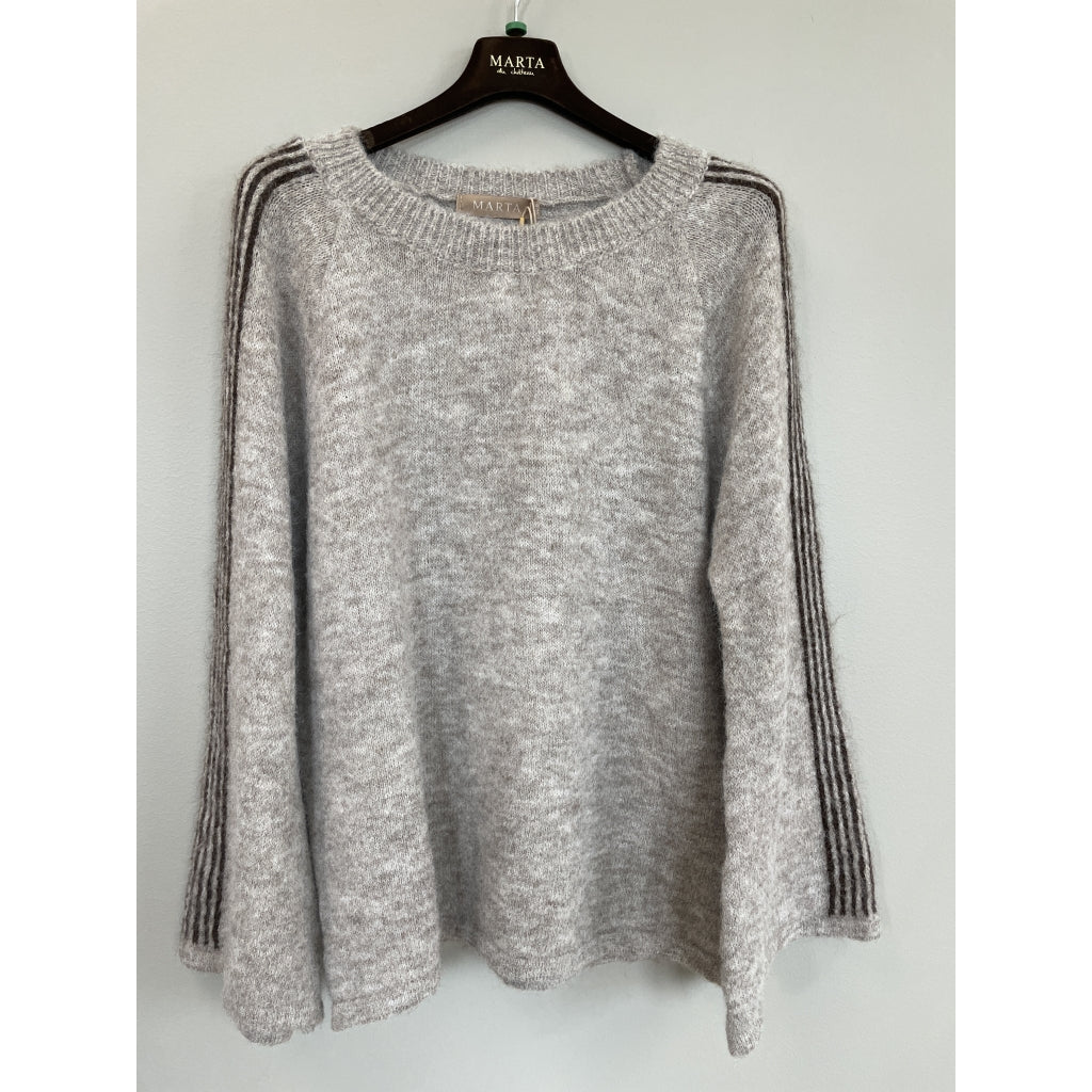 MARTA DU CHATEAU Marta du Chateau Dame Strik MdcVelora 8153- Knit Fango/Moro