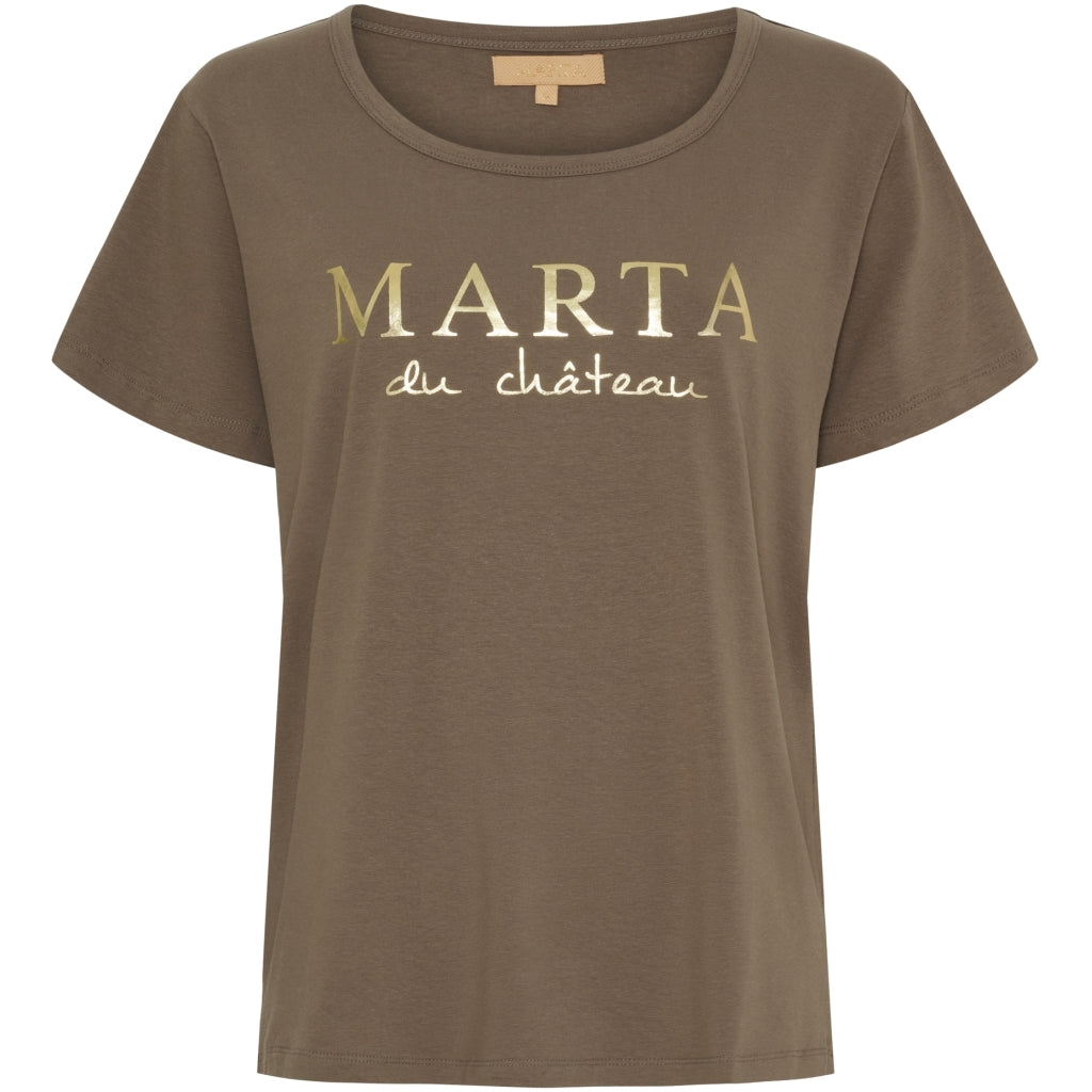 MARTA DU CHATEAU Marta du Chateau Dame T-shirt MT002 T-shirt Fossil Fango