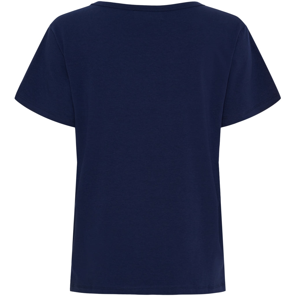 MARTA DU CHATEAU Marta du Chateau Dame T-shirt MT002 T-shirt Navy Blue