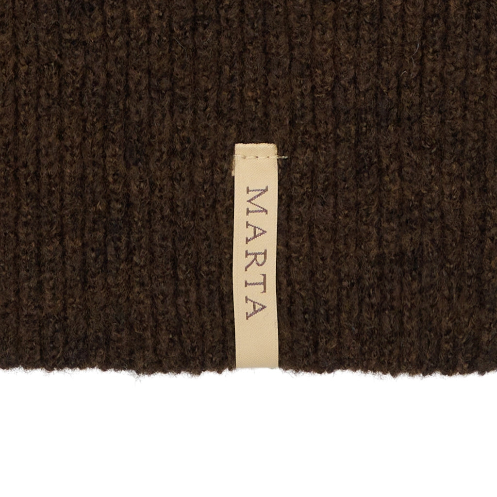 MARTA DU CHATEAU Marta du Chateau dame Balaclava MdcFiluca FMHK6480 Scarf Brown