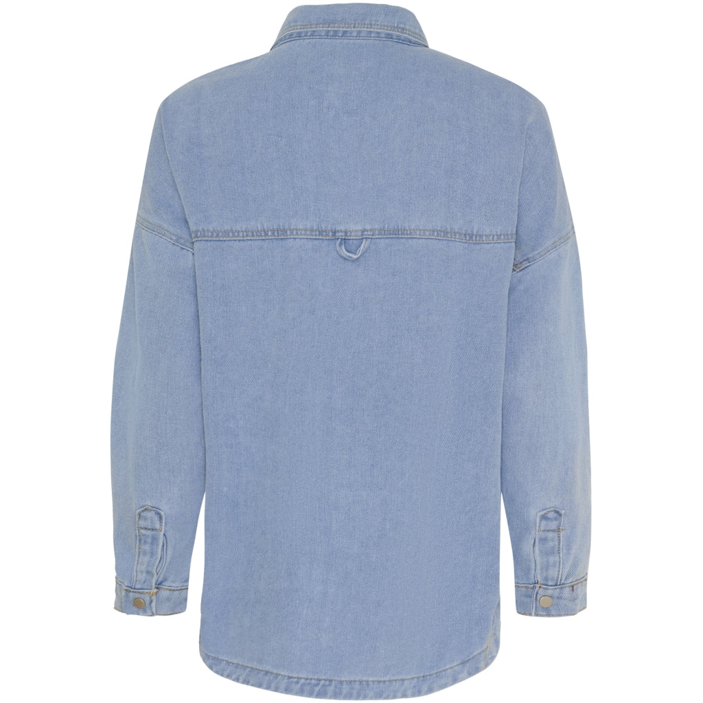 MARTA DU CHATEAU Marta du Chateau dame Denim Skjorte MDC-203-8218 Shirt Blue Denim