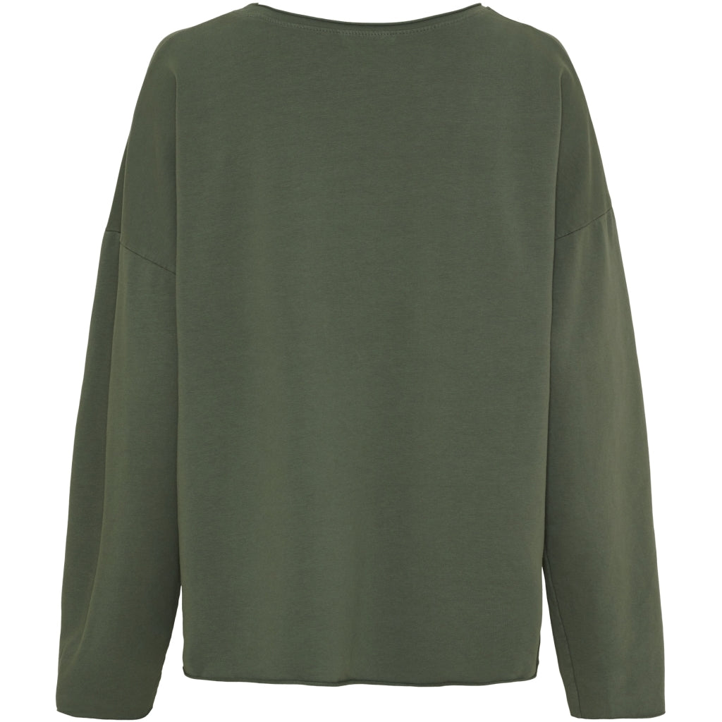 MARTA DU CHATEAU Marta du Chateau dame Sweatshirt MdcLucette A0268 Sweatshirt Military