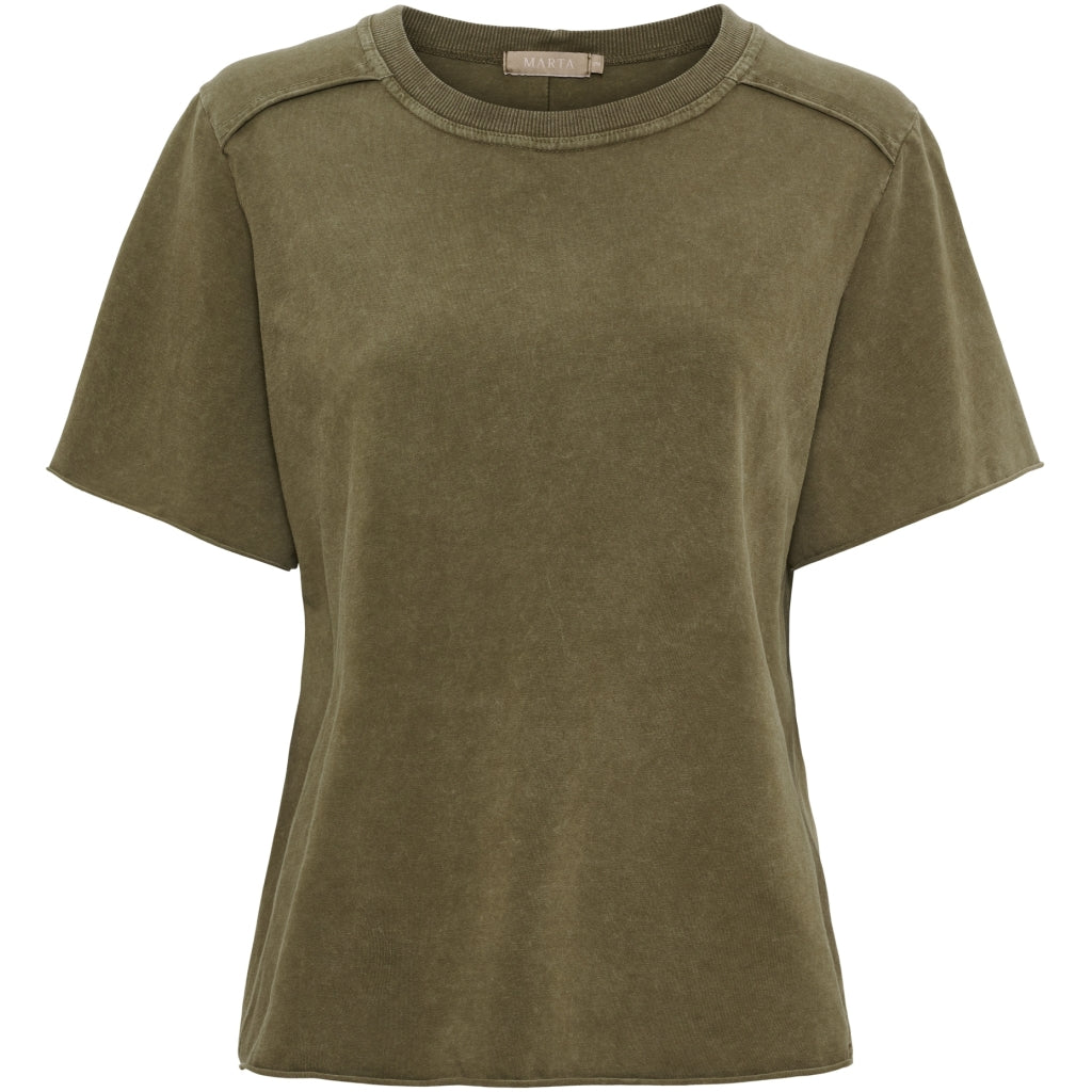 MARTA DU CHATEAU Marta du Chateau dame T-Shirt MdcAlouette 68871 T-shirt Military