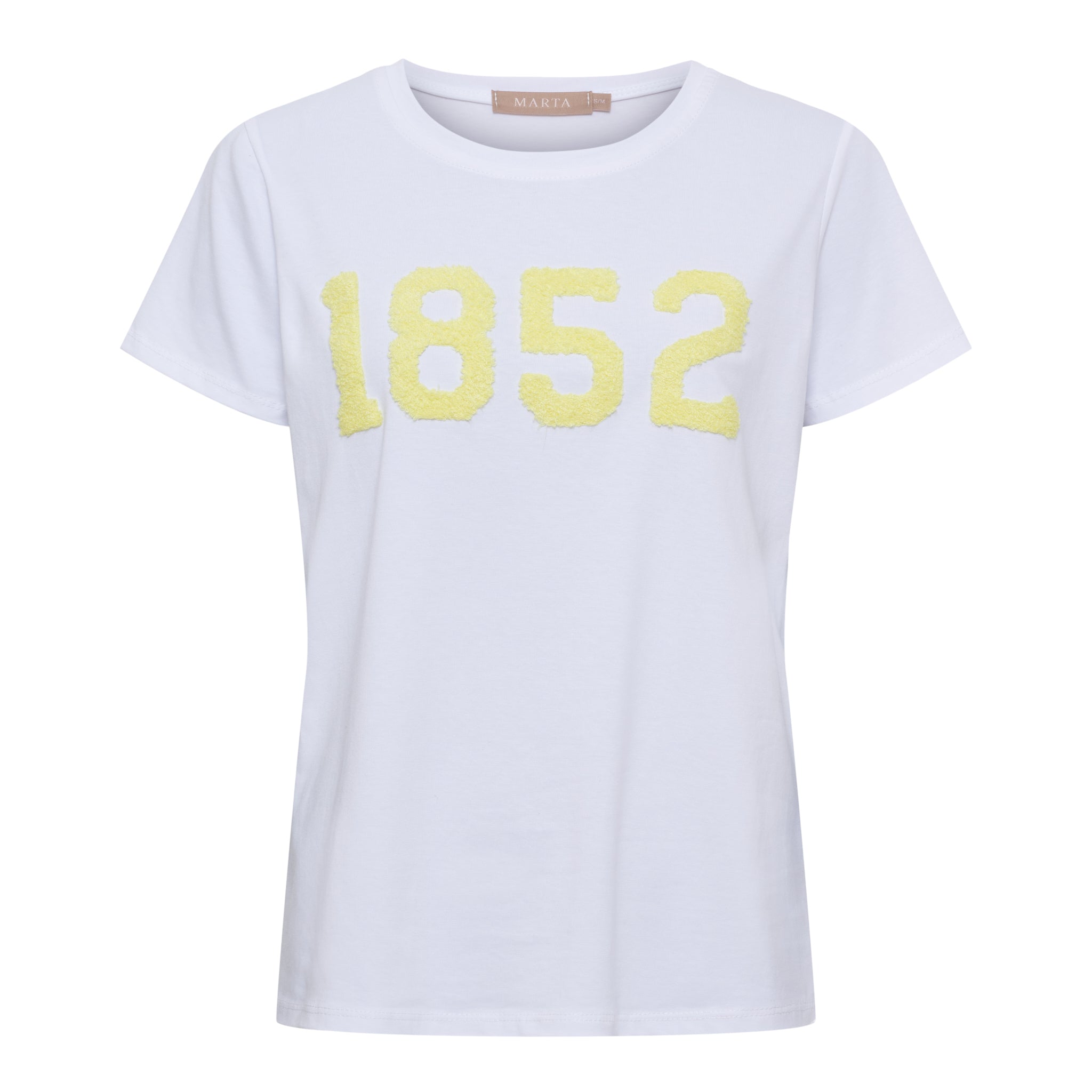 MARTA DU CHATEAU Marta du Chateau dame T-Shirt MdcAlvera 84275-1852 T-shirt White/Yellow